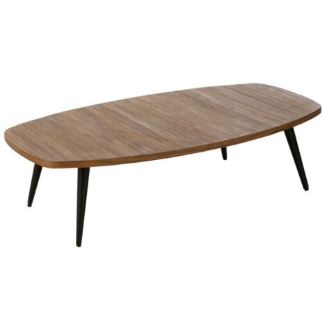 Table Basse en Bois "Teck" 120cm Naturel (1/5)