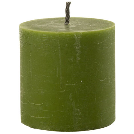Bougie Pilier Extérieur "Odessa" 13cm Vert (1/4)