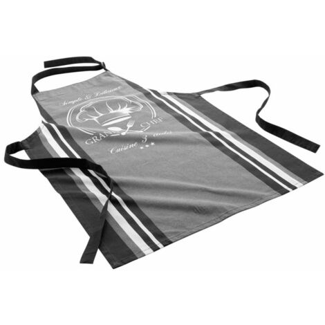 Tablier de Cuisine "Grand Chef" 60x84cm Gris (1/3)