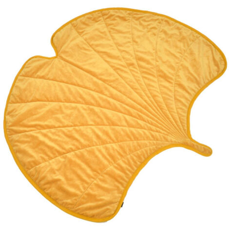 Tapis Nomade Pour Chien & Chat "Gingko" 120cm Jaune (1/3)