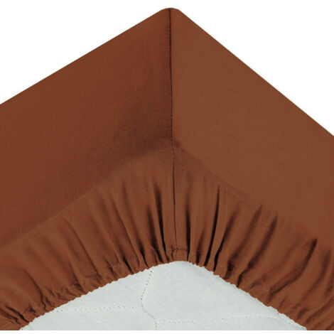Drap Housse "Intérieur" 140x190cm Terracotta (1/2)