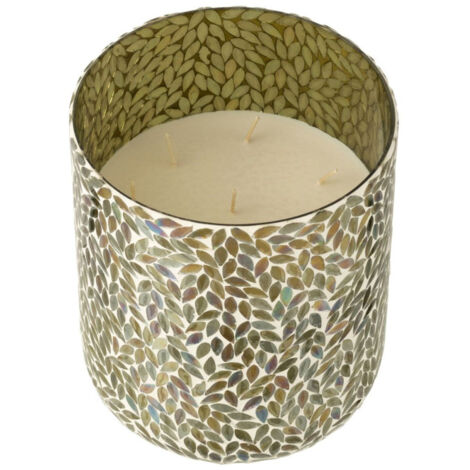 Bougie Parfumée Mosaïque "Cyra" 25cm Tea & Herbscire (1/5)