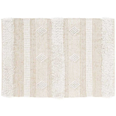 Tapis Déco Fantaisie "Athos" 60x90cm Naturel (1/5)