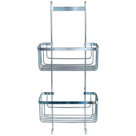 Serviteur de Douche 2 Niveaux "Filaire Premium" 60cm Chrome (1/3)