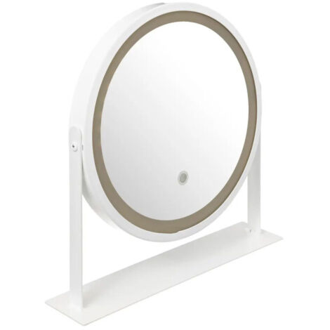 Miroir Pivotant à Poser "LED" 35cm Blanc (1/5)