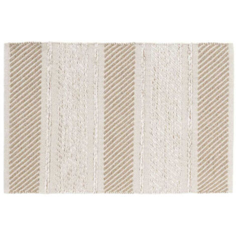 Tapis Déco Fantaisie "Silves" 60x90cm Naturel (1/5)