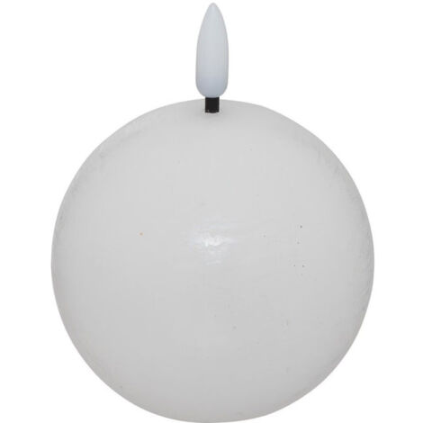 Bougie Boule à LED "Molia" 8cm Blanc (1/2)