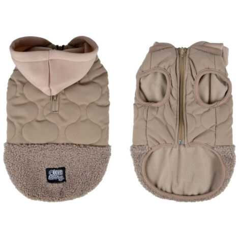 Manteau Matelassé Pour Chien "Teddy" 40cm Beige