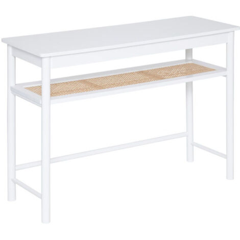 Console Avec Étagère "Cabras" 110cm Blanc (1/5)