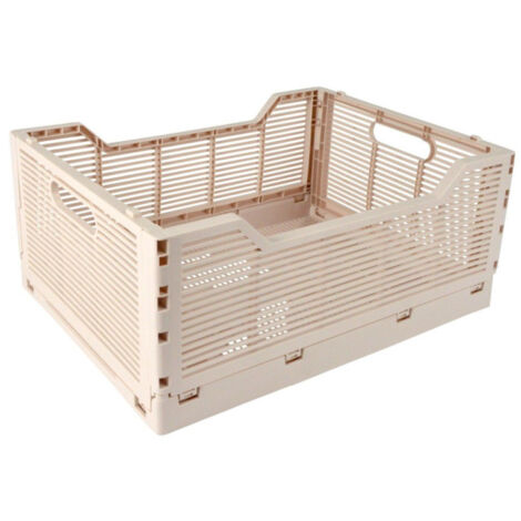 Cagette Pliable & Empilable "Emilie" 40cm Naturel