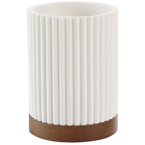 Gobelet Brosse à Dents "Niagara" 10cm Blanc