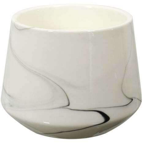 Bougie Parfumée "Marbré" 13cm Orchidée Blanche (1/2)