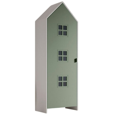 Armoire Enfant Maison "Casami Bruges" 171cm Vert