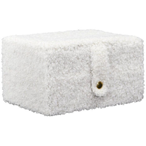 Boîte à Bijoux "Bouclette" 15cm Crème (1/5)