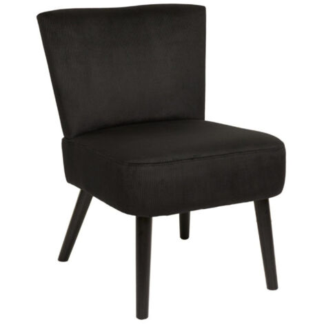 Fauteuil Lounge Design en Tissu Tocia 76cm Noir | Leroy Merlin