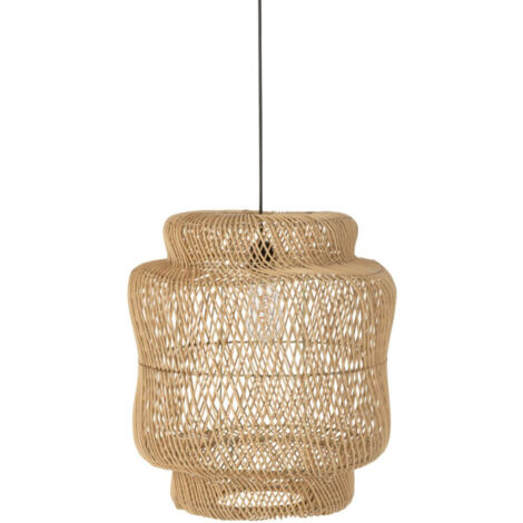 Lampe Suspension en Rotin "Rosa" 60cm Naturel (1/5)