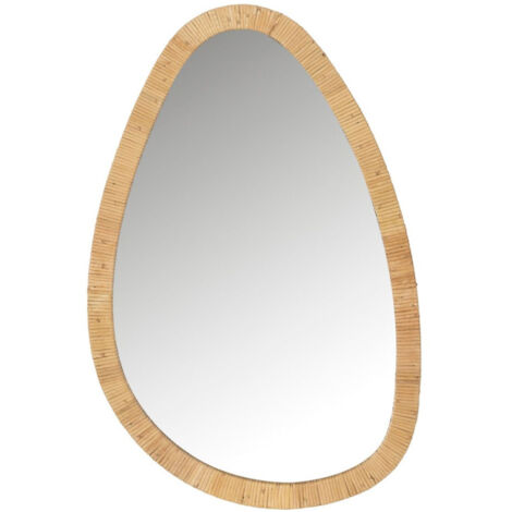 Miroir Mural Design "Dusty" 70cm Naturel (1/4)