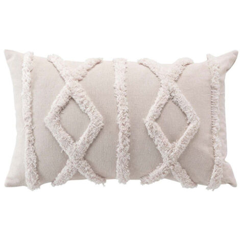 Coussin Déco "Safira" 30x50cm Naturel