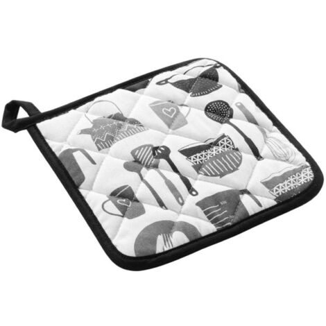Manique de Cuisine avec Silicone "Kitchen" 19cm Noir (1/4)
