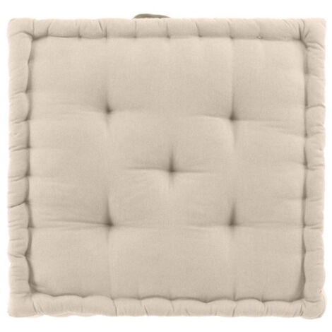 Coussin de Sol "Twily" 50x50cm Lin (1/4)