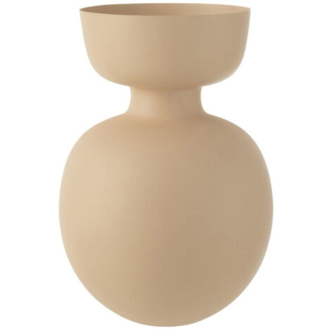 Vase Déco en Métal "Thibault" 45cm Beige (1/2)