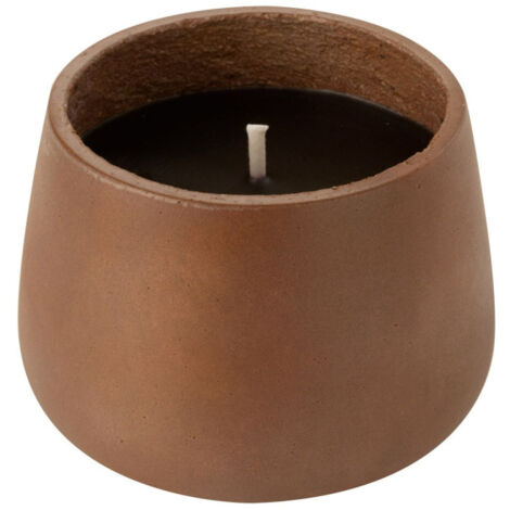Bougie Extérieure Ciment "Brittney" 13cm Marron (1/5)