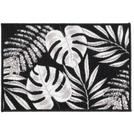 Tapis Imprimé "Amber" 40x60cm Noir (1/5)