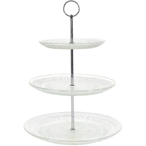Plateau de Présentation "3 Niveaux" 35cm Transparent (1/2)