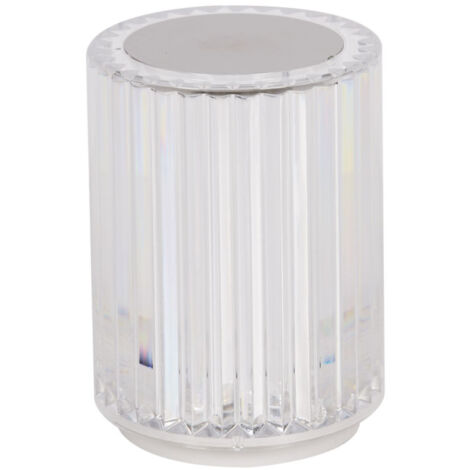 Lampe à Poser Tactile "Rechargeable" 12cm Transparent (1/5)