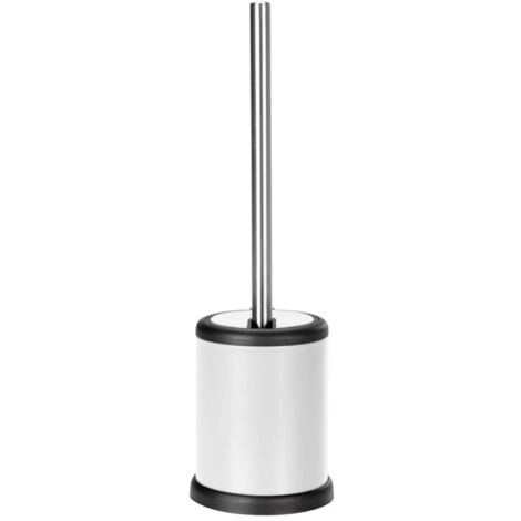Brosse WC en Métal "Matteis" 38cm Blanc (1/3)
