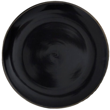 Lot de 6 Assiettes Plates "Lounge" 26cm Noir (1/5)