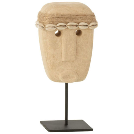 Statuette Masque Coquillage "Julien" 19cm Naturel (1/2)