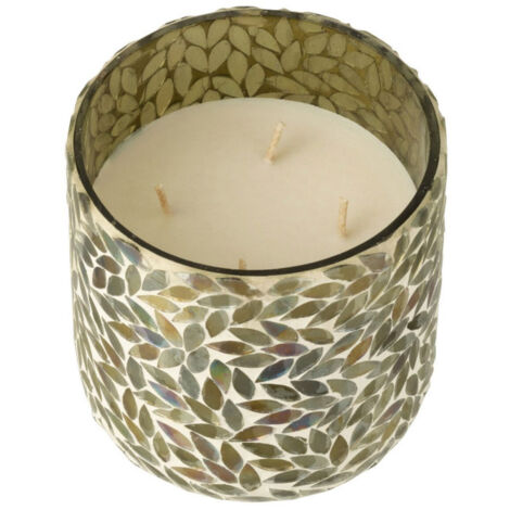 Bougie Parfumée Mosaïque "Cyra" 15cm Tea & Herbscire (1/5)