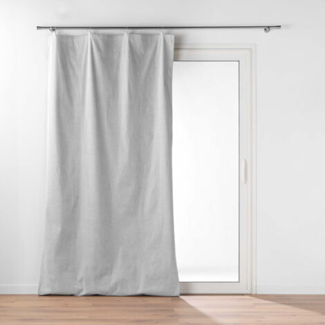 Rideau Occultant Thermique "Cover" 130x230cm Argent (1/5)