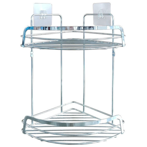 Serviteur de Douche Angle "Filaire Premium" 34cm Chrome (1/3)