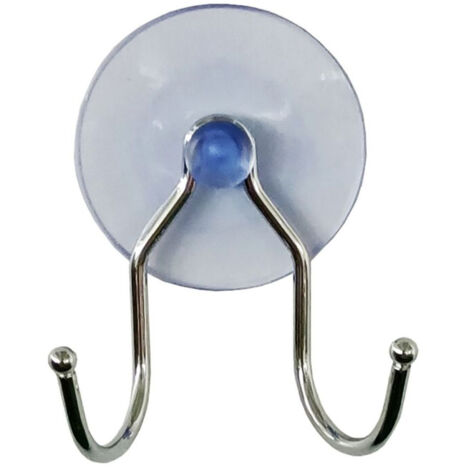 Double Crochets Ventouse "Filaire Basic" 7cm Chrome (1/4)