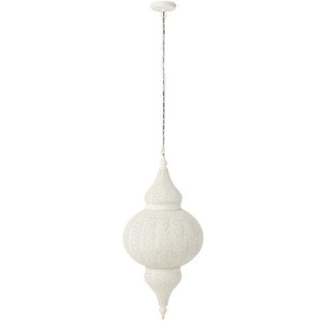 Lampe Suspension en Métal "Bore" 86cm Blanc (1/5)