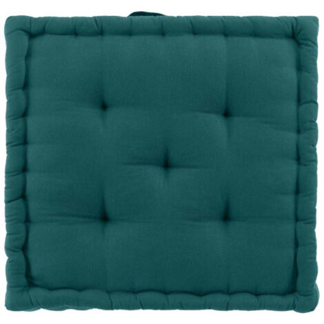 Coussin de Sol "Twily" 50x50cm Emeraude (1/3)