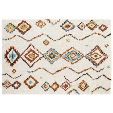 Tapis Déco Shaggy "Vasco" 160x230cm Multicolore (1/4)