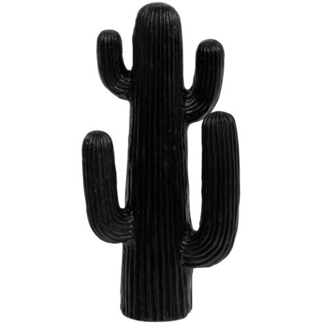 Cactus Déco 4 Branches "Rodrigo" 38cm Noir (1/2)
