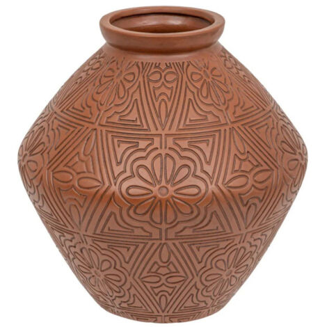 Jarre en Céramique "Exotic Panama" 35cm Terracotta (1/2)