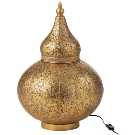 Lampe à Poser en Métal "Aladin" 59cm Or (1/5)