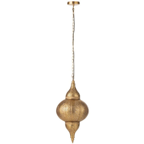 Lampe Suspension en Métal "Bore" 65cm Or (1/5)
