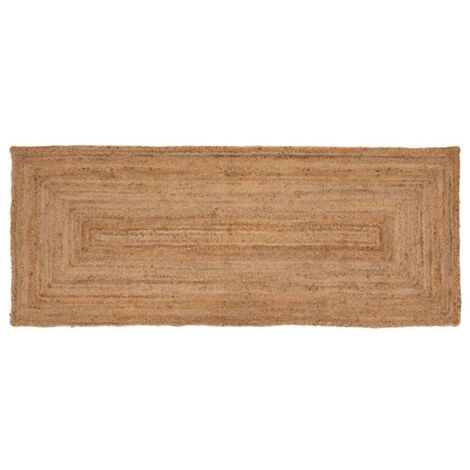Atmosphera – Tapis de couloir jute 80x200cm beige – Tapis rectangulaire en jute naturel – Apporte chaleur et confort à votre intérieur (1/2)