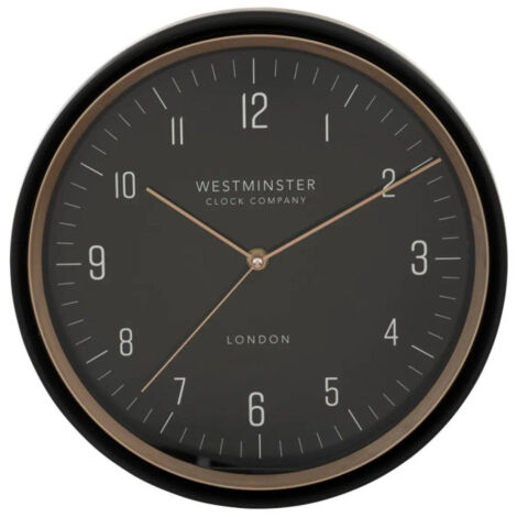 Horloge Murale "Sven" 29cm Noir (1/3)