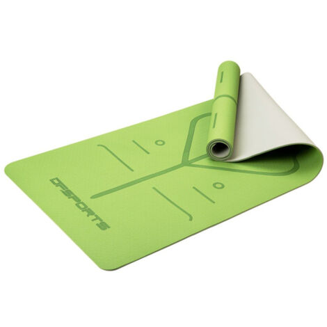 Tapis de Yoga Antidéprant Zenitude 61x183cm Vert (1/2)