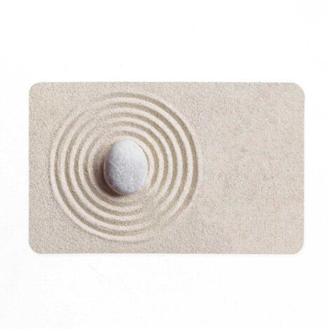 Tapis de Bain Imprimé "Serena" 50x80cm Beige (1/5)