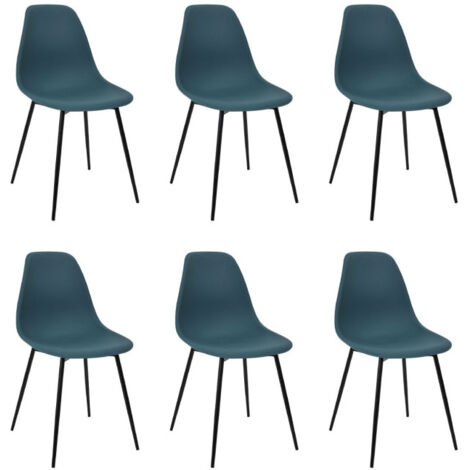 Lot de 6 Chaises "Gustav" 87cm Bleu (1/5)