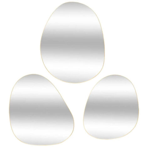 Lot de 3 Miroirs Organisateurs "Lida" 47cm Or (1/5)