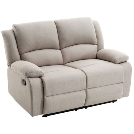 Canapé de Relaxation 2 Places "Walker" 143cm Beige